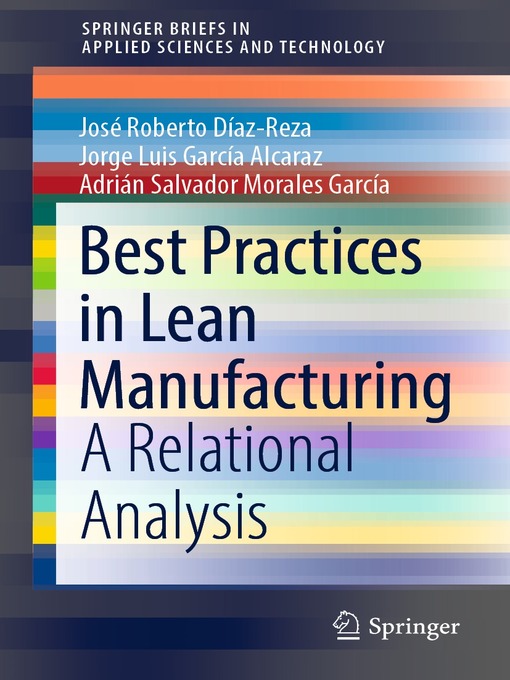 Title details for Best Practices in Lean Manufacturing by José Roberto Díaz-Reza - Available